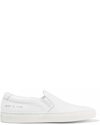 Common Projects Leather Slip On Sneakers White