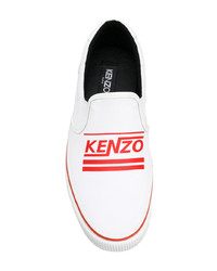 Kenzo Logo Slip On Sneakers