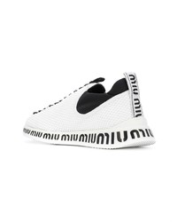 Miu Miu Mesh Slip On Sneakers