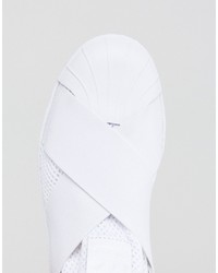 adidas Originals White Slip On Superstar Sneakers