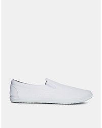 Asos Slip On Sneakers In White