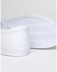 Asos Slip On Sneakers In White With Tassel