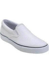 Sperry Top-Sider Striper Slip On White Slip On Shoes