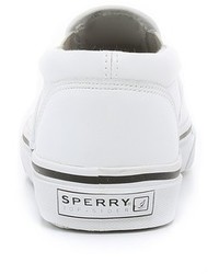Sperry Striper Leather Slip On Sneakers