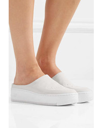 Nike The 1 Reimagined Air Force 1 Lover Xx Nubuck Platform Slip On Sneakers Off White