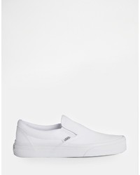 Vans True White Classic Slip On Sneakers