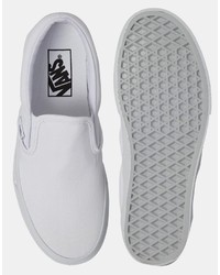 Vans True White Classic Slip On Sneakers