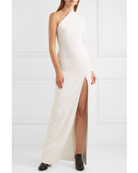 SOLACE London Nadia One Shoulder Stretch Crepe Gown