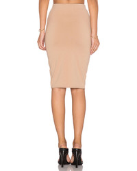 Donna Mizani Front Slit Midi Skirt