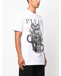 Philipp Plein Snake Print Short Sleeve T Shirt