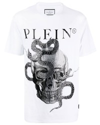 Philipp Plein Snake Print Short Sleeve T Shirt