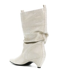 Stella McCartney Snake Effect Pointed Boots
