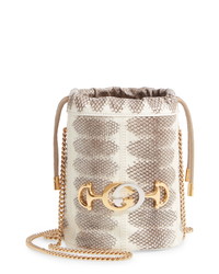 Gucci Minigenuine Snakeskin Bucket Bag