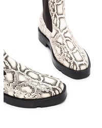 Givenchy Snake Print Chelsea Ankle Boots