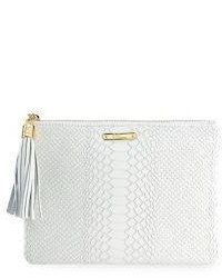 GiGi New York All In One Python Embossed Leather Clutch