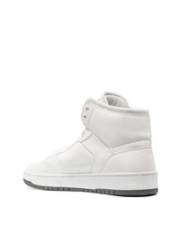 Roberto Cavalli Mirror Snake Logo High Top Sneakers