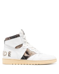 Rhude Panelled High Top Sneakers