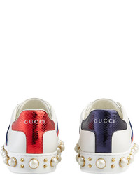 Gucci Ace Studded Low Top Sneakers