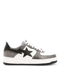 A Bathing Ape Colour Block Leather Sneakers