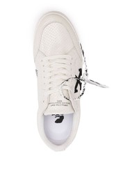 Off-White Low Vulcanized Snakeskin Effect Sneakers