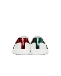 Gucci White Ace Tiger Sneakers