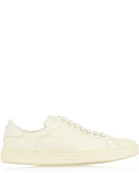 White Snake Low Top Sneakers