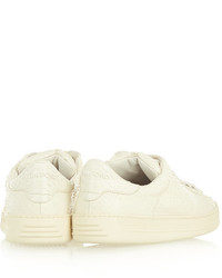 Tom Ford Python Sneakers Off White