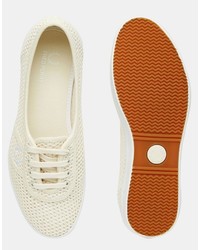 Fred Perry Aubrey Mesh Off White Sneakers