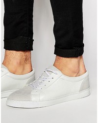 Asos Brand Sneakers In White With Chunky Sole