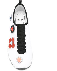Fendi Flower Appliqu Sneakers
