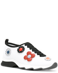 Fendi Flower Appliqu Sneakers