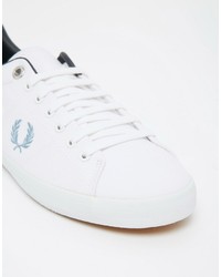 Fred Perry Howells Twill White Sub Blue Sneakers