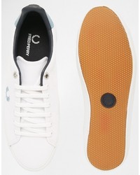 Fred Perry Howells Twill White Sub Blue Sneakers