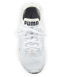Puma Ignite Knit Lace Up Sneaker White