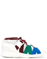 Christopher Kane Lace Up And Buckle Sneakers