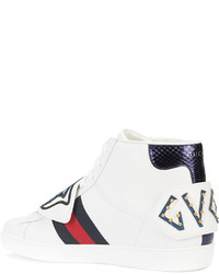 Gucci Lace Up Tiger Sneakers