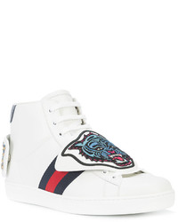 Gucci Lace Up Tiger Sneakers