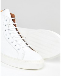 Frank Wright Logan Hi Top Sneakers In White