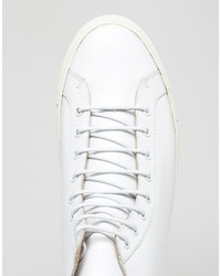 Frank Wright Logan Hi Top Sneakers In White