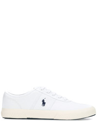 Polo Ralph Lauren Logo Embroidered Lace Up Sneakers