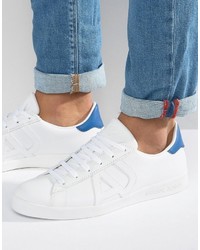 Armani Jeans Logo Sneakers In White