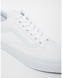 Vans Old Skool Sneakers In White Vd3hw00