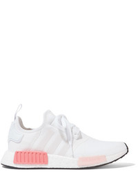adidas Originals Nmd R1 Rubber Paneled Mesh Sneakers White