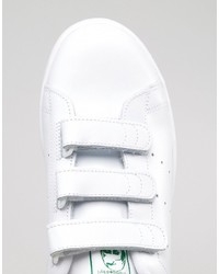 svejsning Bolt Lege med adidas Originals Stan Smith Velcro Sneakers In White S75187, $90 | Asos |  Lookastic