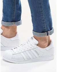 adidas Originals Superstar Sneakers In White S75962