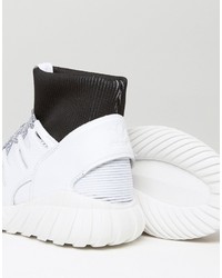 adidas Originals Tubular Doom Sneakers In White Ba7554