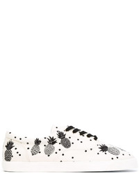 Dolce & Gabbana Pineapple Lace Up Sneakers