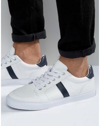 Asos Retro Sneakers In White With Chunky Sole
