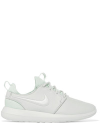 Nike Roshe Two Textured Leather And Mesh Sneakers White