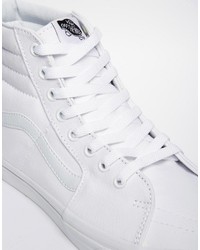 Vans Sk8 Hi Sneakers In White Vd5iw00